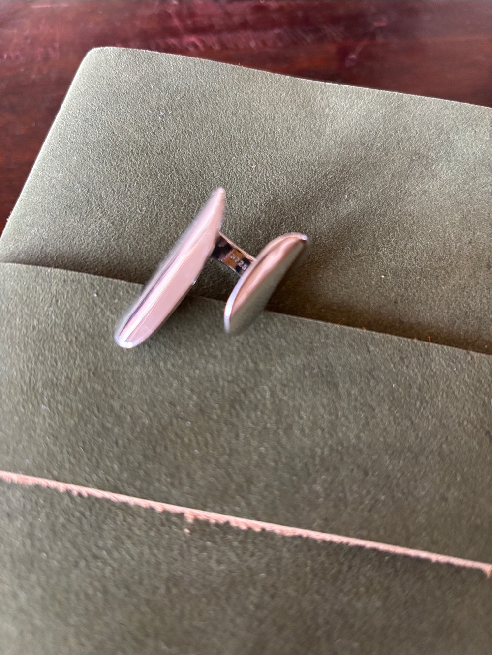 Silver modern ring unique design